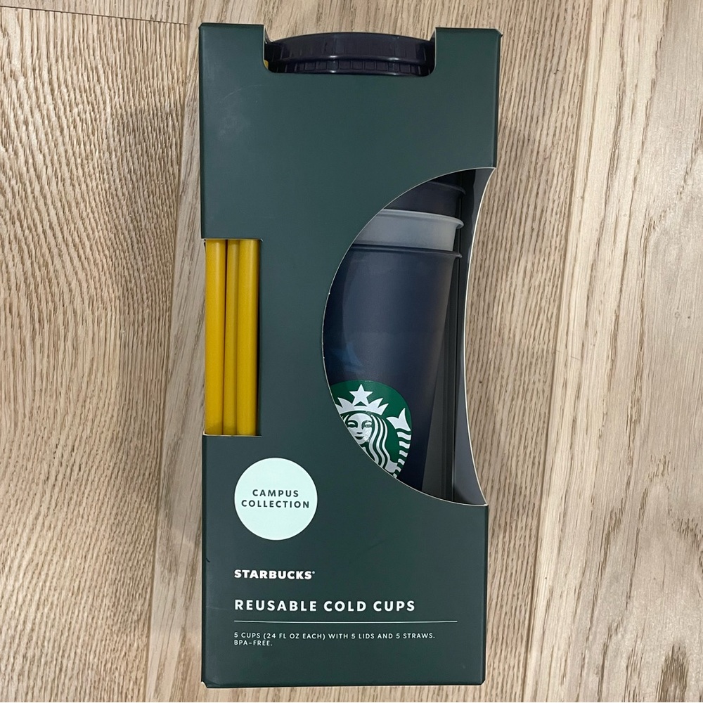 Starbucks campus collection FIU reusable cold cups